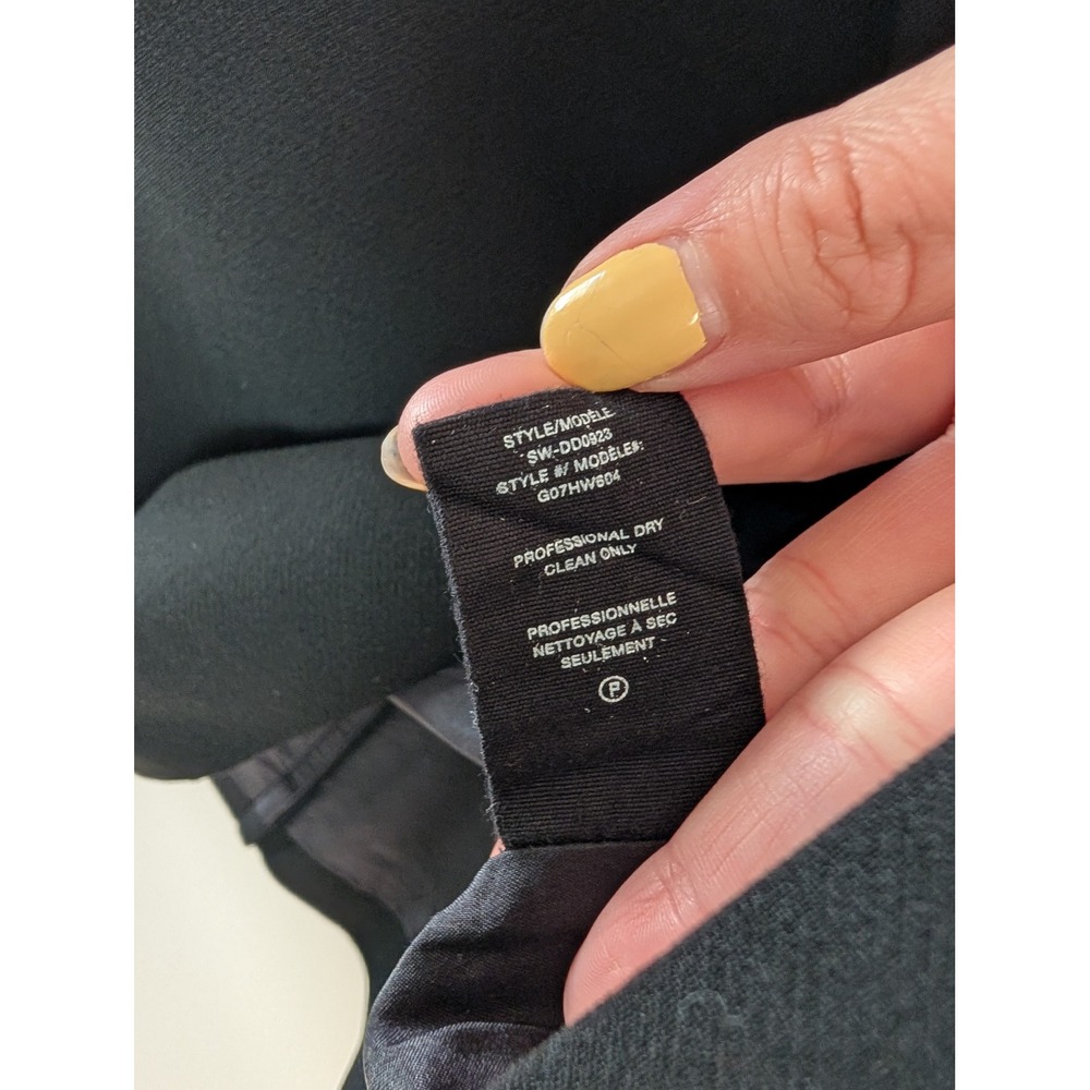Helmut Lang Back Lip Mini Dress Silk Lined Black 90s Club Shift Minimalist XS - Picture 4 of 13